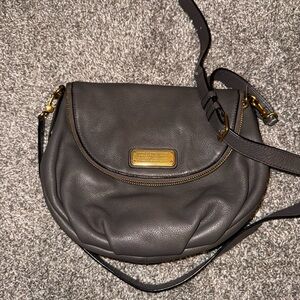 Marc By Marc Jacobs Charcoal Leather Crossbody Bag